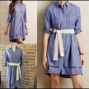 Anthropologie Isabella Sinclair Chambray Dress